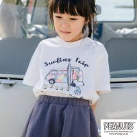  PEANUTS/スヌーピー Tシャツ 半袖 子供 キッズ フォルクスワーゲン トップス 車 フォト プリント SNOOPY PEANUTS Volkswagen/506312874