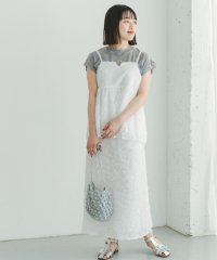 ITEMS URBAN RESEARCH/フェザーフリンジキャミソール×スカートセット/506315925