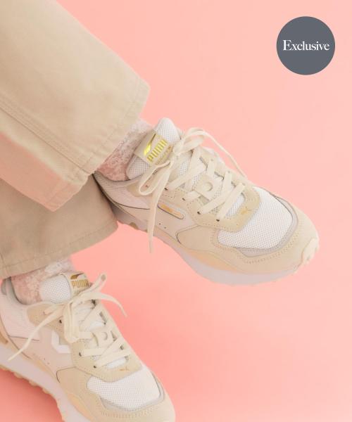 【翌日発送可能】 22.5サイズ/WEB限定』PUMA ExclusiveライダーFVWクリーン 靴