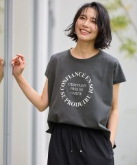 anyFAM/【接触冷感】フレンチスリーブロゴTシャツ/506317698