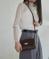 TIDEWAY/タイドウェイ TIDEWAY SETUP7別注 MOSS METAL TWIST FLAP SHOULDER BAG ショルダーバッグ 本革 レザー ミニバッグ/505895408