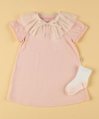 COMME CA ISM KIDS/つけ襟付き半袖ワンピース・ソックスの入った1歳～2歳対応女の子用ギフトセット/506214620