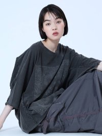 LASUD/ラシュッド LASUD ペイズリープリントバックフリンジTEE/506318378