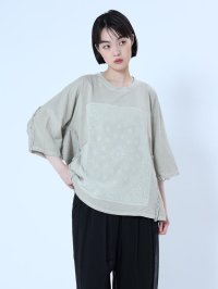 LASUD/ラシュッド LASUD ペイズリープリントバックフリンジTEE/506318378