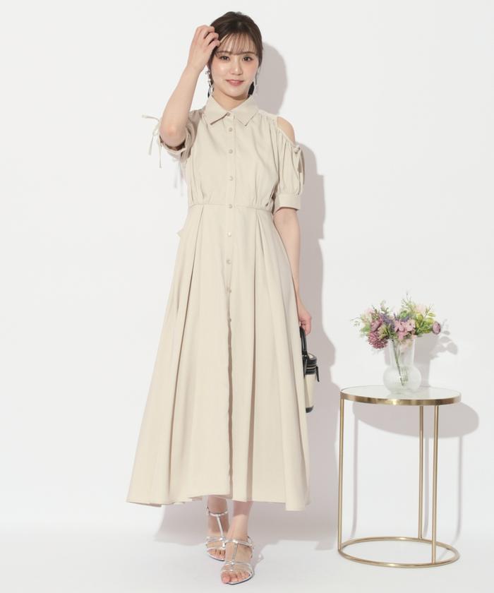 ウィルセレクション ワンピース シャツ ジャケット スナイデル スウィングル 00サイズ/WEB限定カラーあり】カシュクールシャツワンピース
