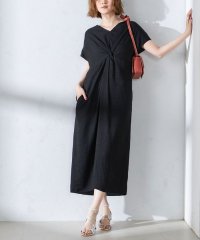 SHIPS WOMEN/〈手洗い可能〉麻混 ノットディテール フレンチスリーブ ワンピース/506319370