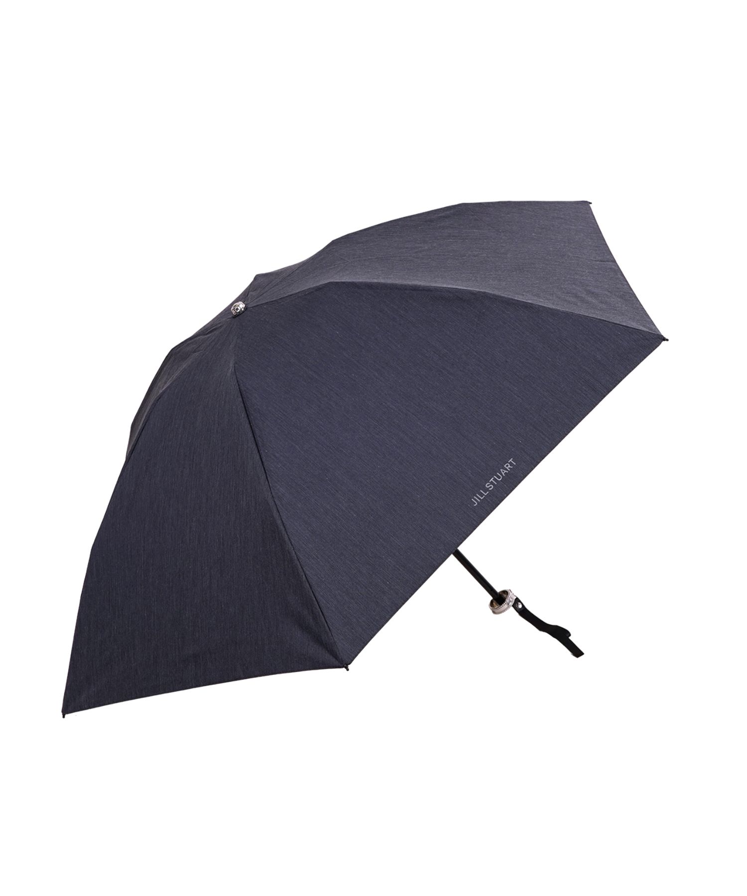 【新品】 晴雨兼用 ジル スチュアート JILLSTUART 折りたたみ傘 黒 JILL STUART（ジル スチュアート）】 バイカラー柄 晴雨兼用傘