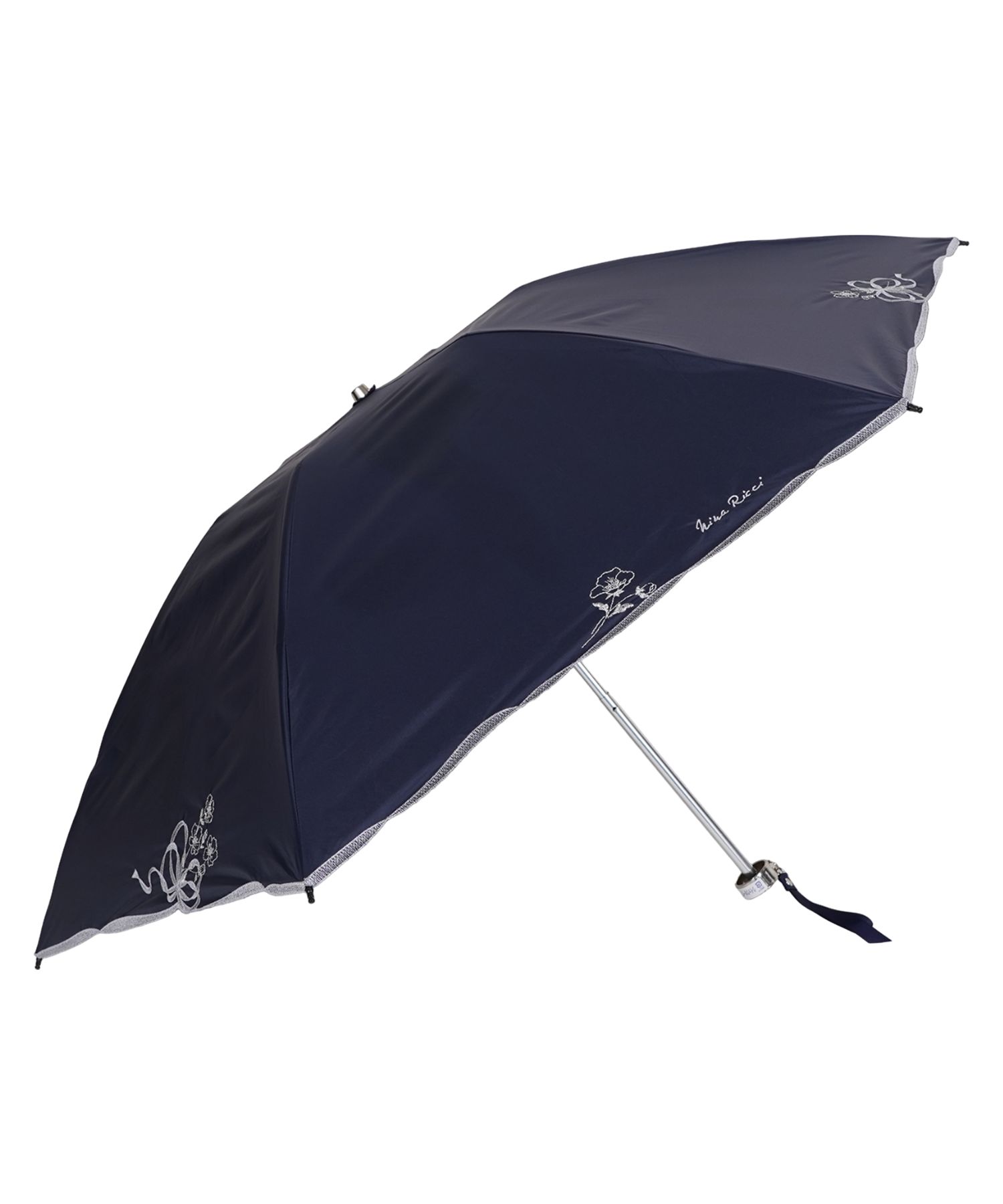 NINA RICCI （ニナリッチ） ローズ刺繍晴雨兼用パラソル