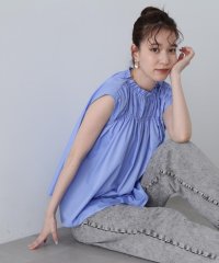 N Natural Beauty Basic/シャーリングノースリブラウス/506318476