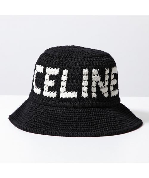 CELINE バケットハット 2AE5S817X クロシェ ニット帽(506333040 CELINE バケットハット 2AE5S817X クロシェ ニット帽(506333040