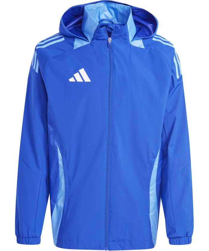 adidas 赤 フード付きウィンドブレーカー フットボール（中古