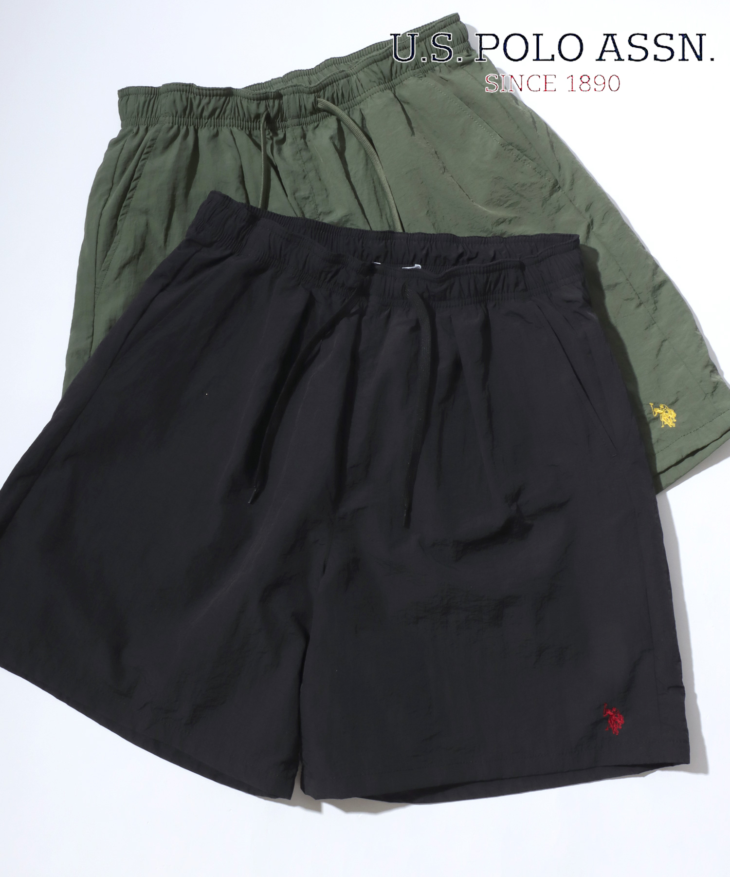 【未使用】Polo Ralph Lauren 水陸両用ナイロンショートパンツ黒M ラザル Lazar 【Lazar】U.S. POLO ASSN./ユーエスポロアッスン