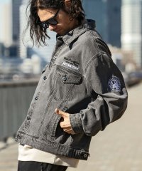 Mark Gonzales/マークゴンザレス Mark Gonzales MARK GONZALES ARTWORK COLLECTION(マーク ゴンザレス)オーバーサイズデニムジャケッ/506291322