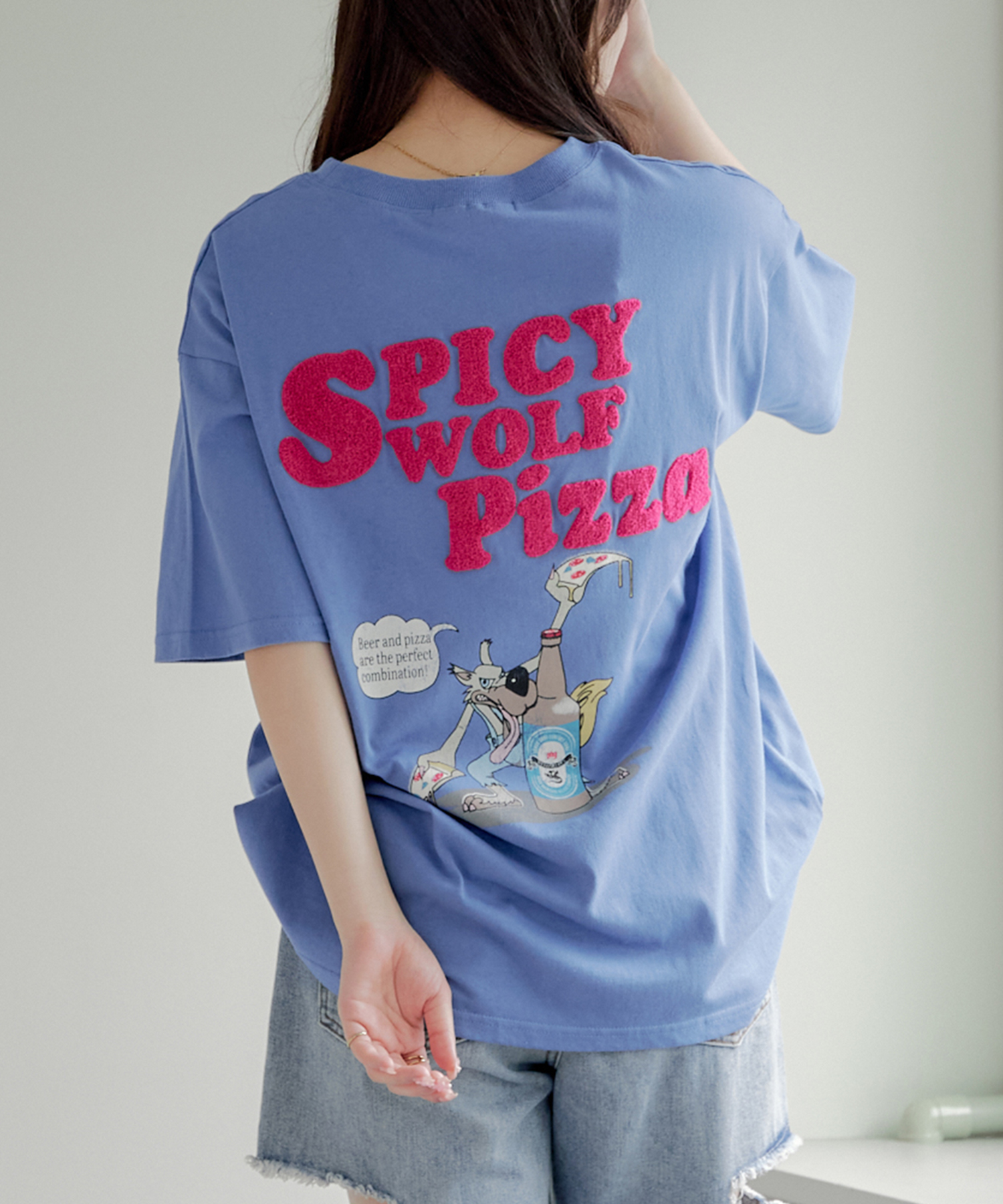 クーポン】オオカミサガラBIGT トップス Tシャツ カジュアル クーポン】オオカミサガラBIGT トップス Tシャツ カジュアル