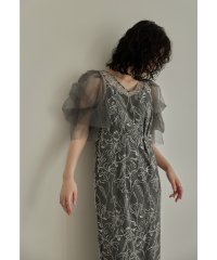 niana/ニアナ niana フラフィースリーブペンシルドレス 結婚式 パーティードレス オケージョンドレス 同窓会 お呼ばれワンピース/506336207