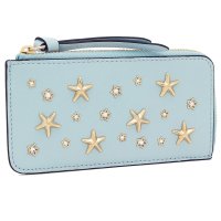 JIMMY CHOO/ジミー チュー JIMMY CHOO カードケース フラグメントケース リセ コインケース ブルー レディース JIMMY CHOO LISEZ CZN/506344561