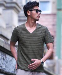 VICCI/ビッチ VICCI VICCI タックVネック半袖Tシャツ/506345028