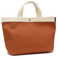 Herve Chapelier/エルベシャプリエ Herve Chapelier トートバッグ ブラウン ホワイト レディース Herve Chapelier 704GP 3902/506346076