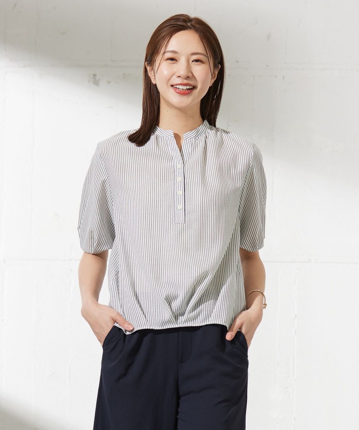 セール 40%OFF】【洗える】ドビー強撚ストライプ コクーン