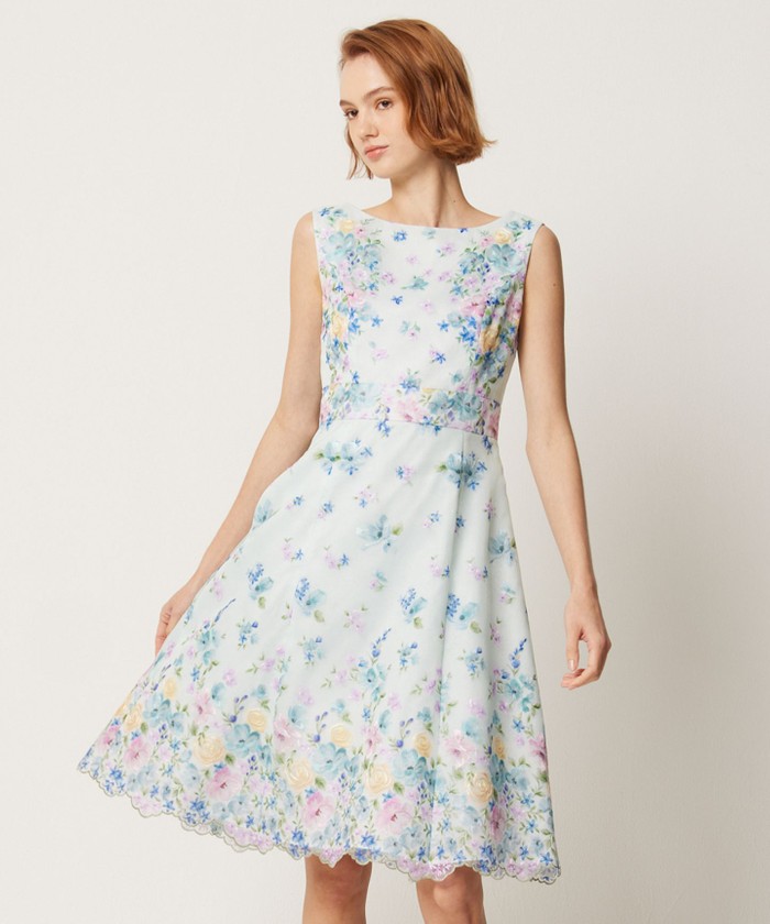 TOCCA Flower Picture ドレス　サイズ0 TOCCA ワンピース PETAL OF FLOWERS ドレス : ZOZOTOWN Yahoo!店