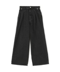 MACPHEE/コットンデニム タックワイドパンツ/506346502