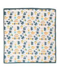 CocoMoon/ココムーン CocoMoon CocoMoon ココムーン ブランケット キルト 大判 ベビー 赤ちゃん QUILT ホワイト ライト ブルー オレンジ マルチ/505291451