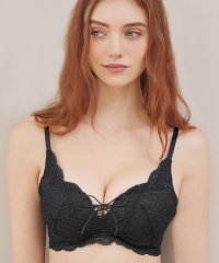 Mon cher pigeon*/モンシェルピジョン Mon cher pigeon*【Aカップ～きゅっと盛れる！新感覚のバストシルエット】ブラジャー＆ショーツセット Ruban/リュバン A～/505774018