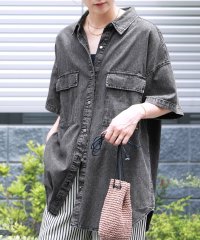 reca/レカ reca 半袖デニムシャツ（p246373）/506210057