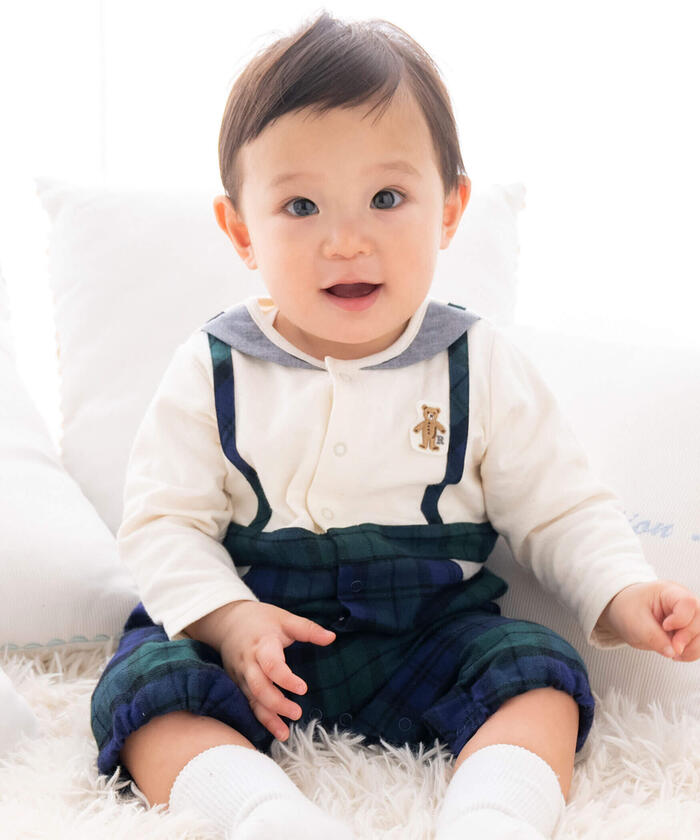 新品未使用】【bebe rediction】ベビーカバーオール・ソックス