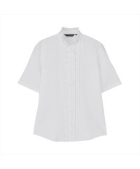 TOKYO SHIRTS/トーキョーシャツ TOKYO SHIRTS 【デザイン】 COFREX 前立ミニフリル 五分袖 レディースシャツ/506353537