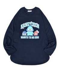 Sanrio characters/サンリオ Sanrio ハンギョドン Tシャツ 長袖 ロンT ラグラン袖 プリント オーバーサイズ サンリオキャラクターズ/506163898