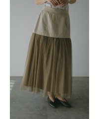 MANOF/CORSET LIKE TULLE SKIRT/506212470