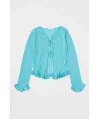moussy/OPEN NECK SHEER カーディガン/506357498
