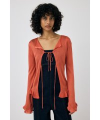 moussy/OPEN NECK SHEER カーディガン/506357498
