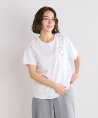INED/《INED CLARO》ハートロゴ刺繍Tシャツ/506357714