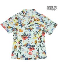  PEANUTS/ピーナッツ PEANUTS スヌーピー アロハ アロハシャツ 半袖 トップス パームツリー ヤシの木 SNOOPY PEANUTS/506358268
