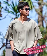 CavariA/キャバリア CavariA CavariA キーネック半袖Tシャツ/506359850