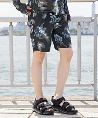 TopIsm/トップイズム TopIsm 水着 メンズ サーフパンツ 水陸両用 インナーパンツ付 海パン 海水パンツ 総柄 ボタニカル柄 リーフ柄 ボーダー 無地 スイムウェ/506360232