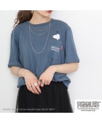  PEANUTS/ピーナッツ PEANUTS スヌーピー Tシャツ ポケット 半袖 ワンポイント プリントTシャツ SNOOPY PEANUTS/506057516