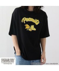  PEANUTS/ピーナッツ PEANUTS スヌーピー ウッドストック トップス Tシャツ 半袖 刺繍 プリント PEANUTS SNOOPY/506057676