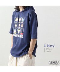 PEANUTS/ピーナッツ PEANUTS スヌーピー パーカー プリント Tシャツ 半袖 SNOOPY PEANUTS/506057679