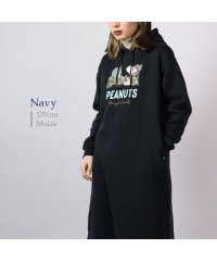  PEANUTS/ピーナッツ PEANUTS スヌーピー ピーナッツ ワンピース 長袖 裏起毛 ドロップショルダー マキシ丈 SNOOPY PEANUTS/506058303