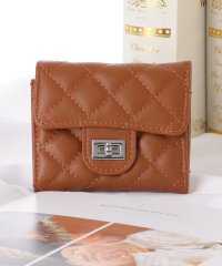 Lace Ladies/レースレディース Lace Ladies レザー調 キルティング コンパクト 三つ折り 財布/506318749