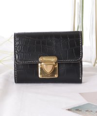 Lace Ladies/レースレディース Lace Ladies クロコ 型押し 三つ折り スリム ウォレット/506318754