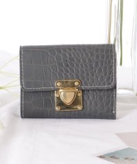 Lace Ladies/レースレディース Lace Ladies クロコ 型押し 三つ折り スリム ウォレット/506318754