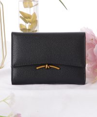 Lace Ladies/レースレディース Lace Ladies メタリックバー付き レザー調 フラップ 三つ折り ウォレット/506318755