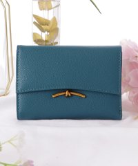 Lace Ladies/レースレディース Lace Ladies メタリックバー付き レザー調 フラップ 三つ折り ウォレット/506318755