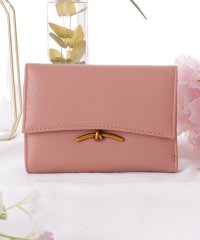 Lace Ladies/レースレディース Lace Ladies メタリックバー付き レザー調 フラップ 三つ折り ウォレット/506318755