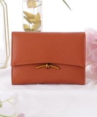 Lace Ladies/レースレディース Lace Ladies メタリックバー付き レザー調 フラップ 三つ折り ウォレット/506318755