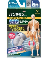 OTHER/MEGA SPORTS メガスポーツ バンテリンコーワ高通気サポーター ひざ専用大きめサイズ シルバーグレー/506323301